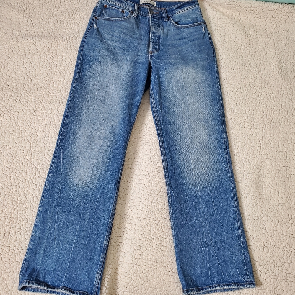 Abercrombie The 90s Baggy Low Rise Jeans Size 27/4 Regular